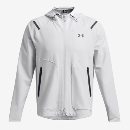 UNDER ARMOUR m jakna 1389354-014 UNSTOPPABLE LEFT CHEST JACKET halo gray black