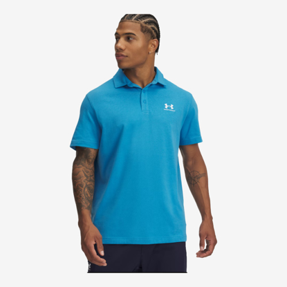 UNDER ARMOUR m golf majica 1386608-452 ICON POLO ether blue white