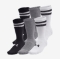 UNDER ARMOUR nogavice ESSENTIAL 6-PACK CREW SOCKS white black