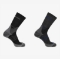 SALOMON pohodne nogavice X ULTRA ACCESS CREW 2-PACK anthracite/black