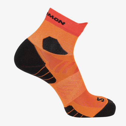 SALOMON tekaške nogavice 2624700 AERO ANKLE red orange/turmeric