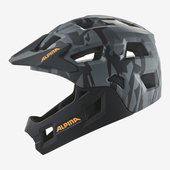 ALPINA otr kolesarska čelada  A9779 32 RUPI black matt camo orange