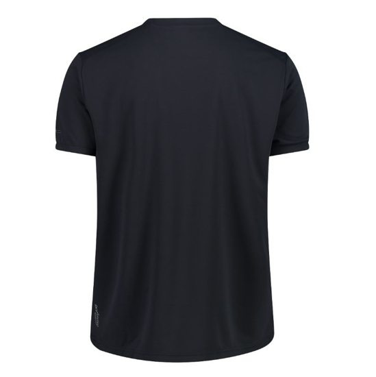 CMP m majica 30T5057 08UT ROUND NECK T-SHIRT WHIT CMP LOGO antracite graffite