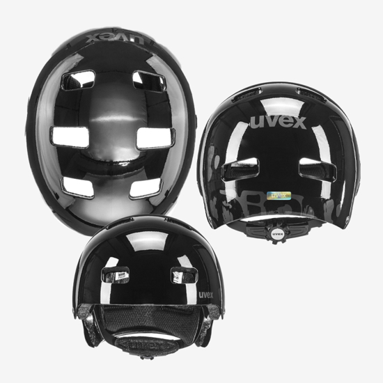UVEX otr kolesarska čelada 41481909 KID 3  dirtbike black