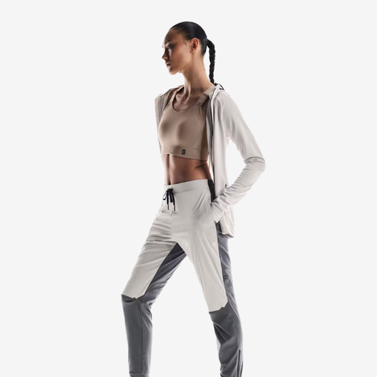 On ž hlače 1WE10352989 WEATHER PANTS silver eclips