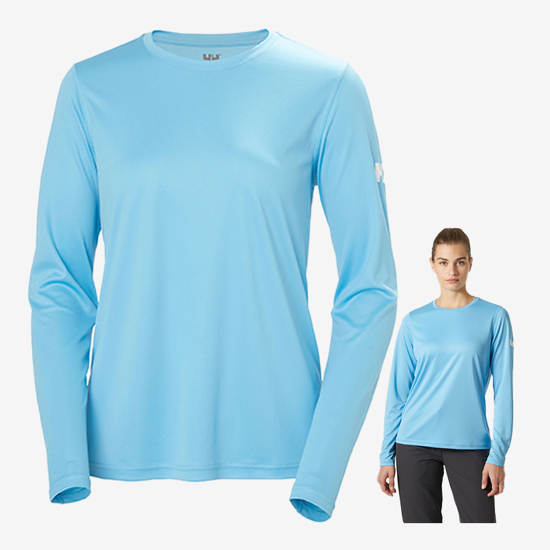 HELLY HANSEN ž majica 49579 621 HH TECH CREW LONG SLEEVES aqua