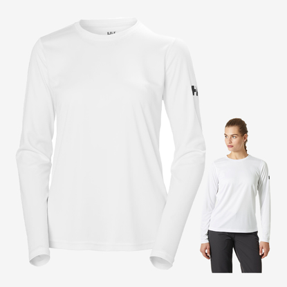 HELLY HANSEN ž majica 49579 001 HH TECH CREW LONG SLEEVES white
