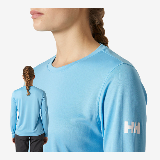 HELLY HANSEN ž majica 49579 621 HH TECH CREW LONG SLEEVES aqua