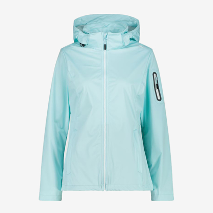 CMP ž softshell 39A5016 E412 LIGHT SOFTSHELL JACKET WITH DETACHABLE HOOD opale