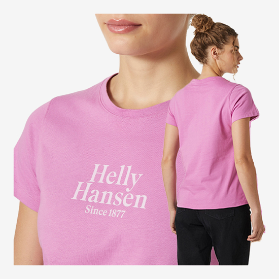 HELLY HANSEN ž majica 54592 089  CORE GRAPHIC T-SHIRT 2.0 meta pink
