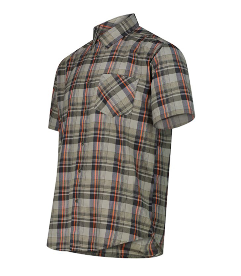 CMP m majica 30T9937 59ZT SHORT-SLEEVED SHIRT sage antracite ruggine