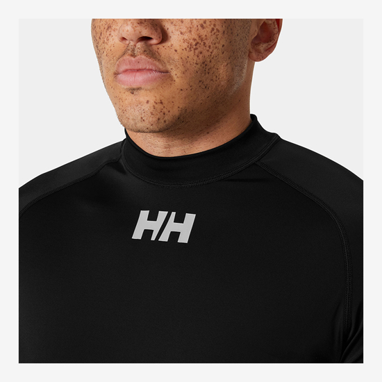 HELLY HANSEN m uv majica 34023 990 WATERWEAR RASHGUARD black