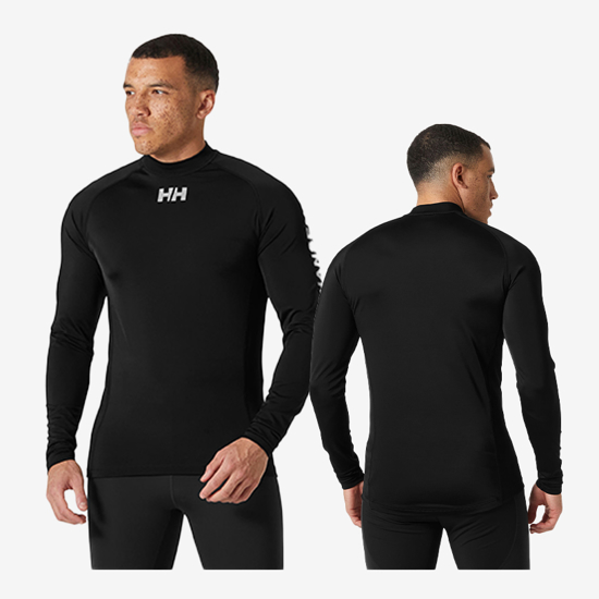 HELLY HANSEN m uv majica 34023 990 WATERWEAR RASHGUARD black