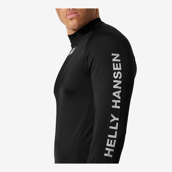 HELLY HANSEN m uv majica 34023 990 WATERWEAR RASHGUARD black