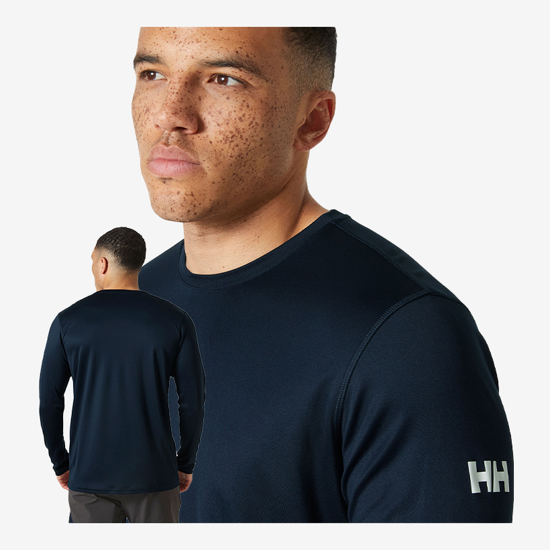 HELLY HANSEN m majica 49582 597 HH TECH CREW LONG SLEEVES 2.0 navy