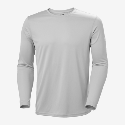 HELLY HANSEN m majica 49582 853 HH TECH CREW LONG SLEEVES 2.0 grey fog