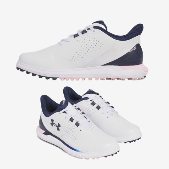 UNDER ARMOUR ž golf čevlji 3028245-101 W DRIVE FADE SPIKELESS GOLF SHOES white distant gray