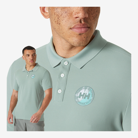 HELLY HANSEN m polo majica 34496 484 RACE POLO 2.0 eucalyptus