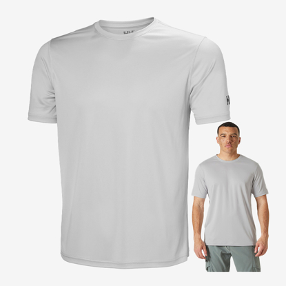 HELLY HANSEN m majica 49584 853 HH TECH T-SHIRT 2.0 grey fog