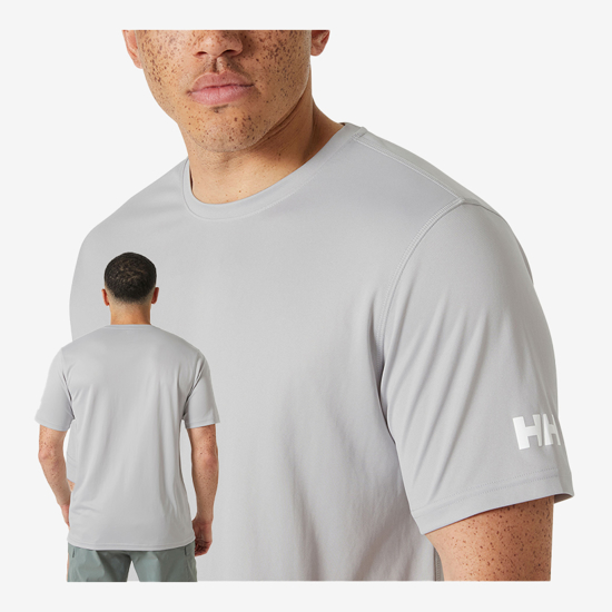 HELLY HANSEN m majica 49584 853 HH TECH T-SHIRT 2.0 grey fog