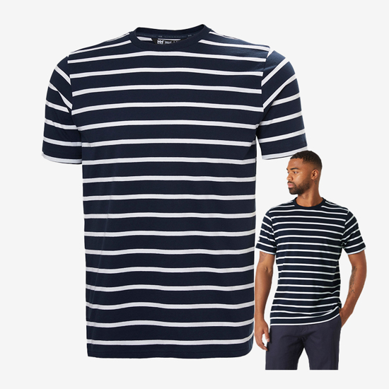 HELLY HANSEN m majica 34494 597 NEWPORT T-SHIRT 2.0 navy stripe