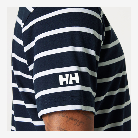 HELLY HANSEN m majica 34494 597 NEWPORT T-SHIRT 2.0 navy stripe