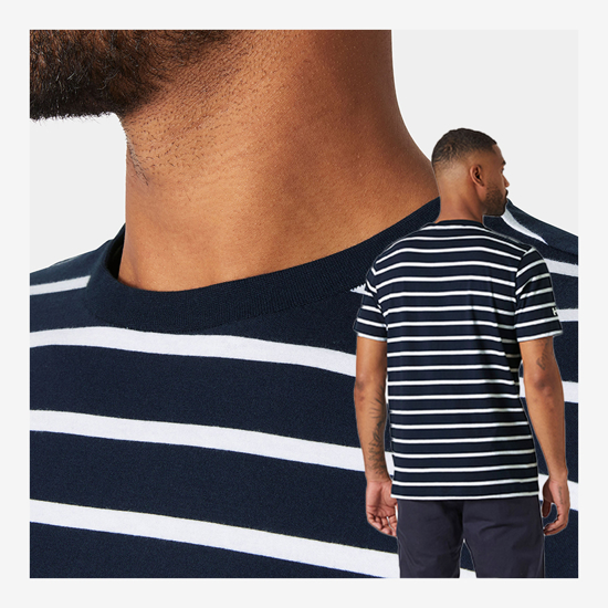 HELLY HANSEN m majica 34494 597 NEWPORT T-SHIRT 2.0 navy stripe