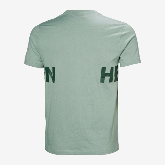 HELLY HANSEN m majica 54599 484 CORE GRAPHIC T-SHIRT 2.0 eucalyptus
