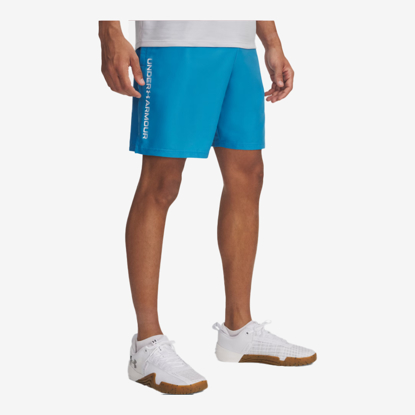 UNDER ARMOUR m hlače 1383356-452 TECH WOVEN WORDMARK SHORTS ether blue white