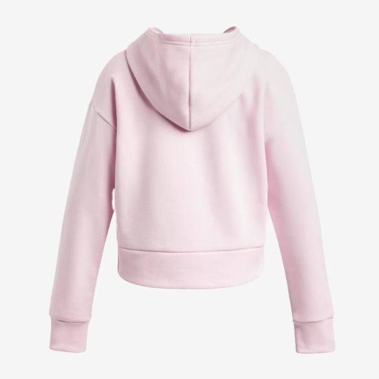 UNDER ARMOUR otr kapucar 1379517-647 RIVAL FLEECE CROP prime pink white