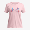UNDER ARMOUR otr majica 1389769 647 BIG LOGO UA FILL prime pink stream