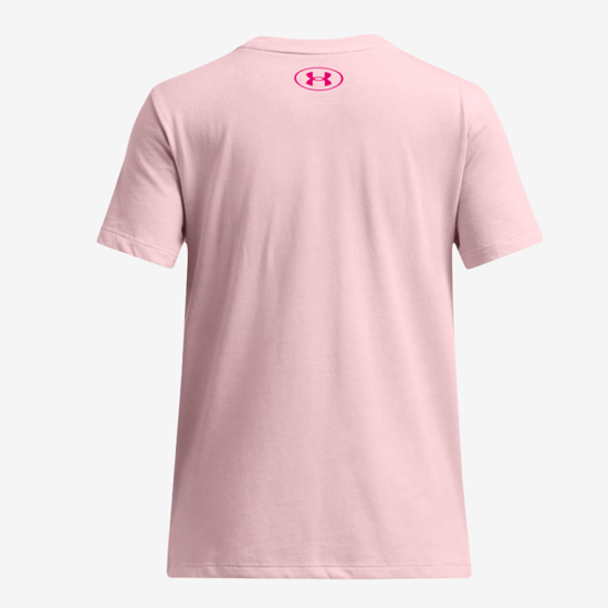 UNDER ARMOUR otr majica 1389769 647 BIG LOGO UA FILL prime pink stream