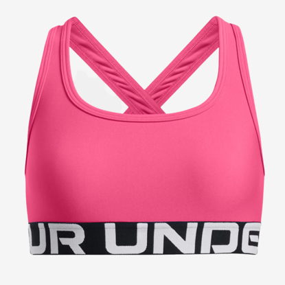 UNDER ARMOUR otr trening top 1390066 672 CROSSBACK GIRLS' SPORTS BRA super pink white