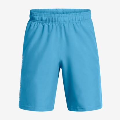 UNDER ARMOUR otr hlače 1383341-452 WOVEN WORDMARK SHORTS ether blue white