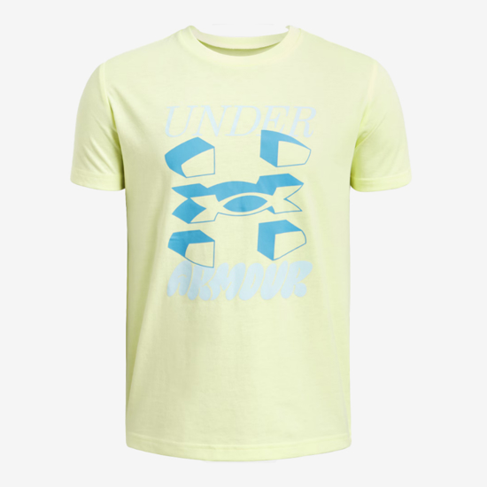 UNDER ARMOUR otr majica 1390003-727 SPLIT BIG LOGO SHORT SLEEVE sonic yellow stream