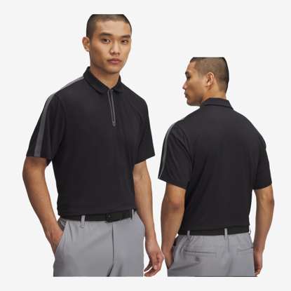 UNDER ARMOUR m golf majica 1389848-001 DRIVE ZIP POLO black castlerock