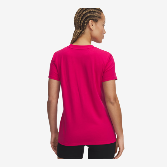 UNDER ARMOUR ž majica 1383648-681 RIVAL CORE SHORT SLEEVE shaded fuchsia white