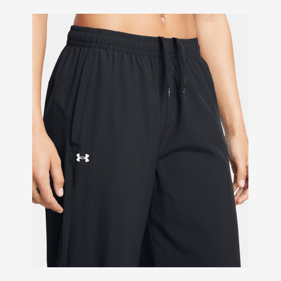 UNDER ARMOUR ž hlače 1386453-001 RIVAL WIDE LEG PANTS black