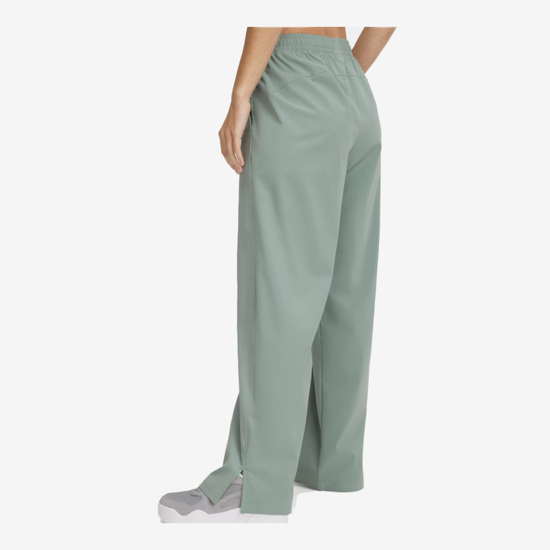 UNDER ARMOUR ž hlače 1386453-348 RIVAL WIDE LEG PANTS silica green white