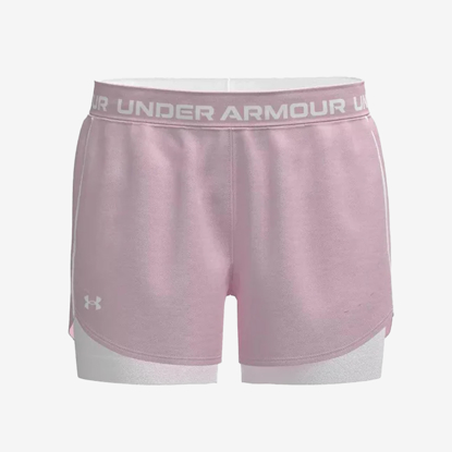 UNDER ARMOUR ž hlače 1389895-647 TECH PLAY UP 2IN1 SHORTS prime pink white