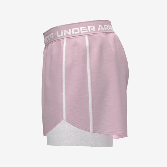 UNDER ARMOUR ž hlače 1389895-647 TECH PLAY UP 2IN1 SHORTS prime pink white