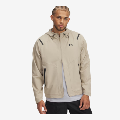 UNDER ARMOUR m jakna 1389354-299 UNSTOPPABLE LEFT CHEST JACKET city khaki black