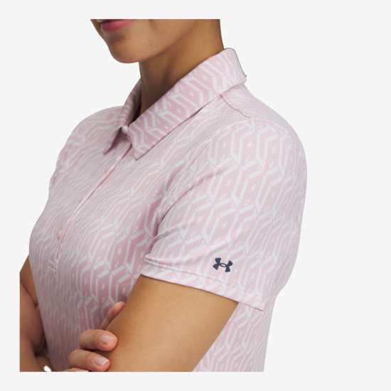 UNDER ARMOUR ž golf majica 1387148-647 PLAYOFF 3.0 POLO PRINTED prime pink white