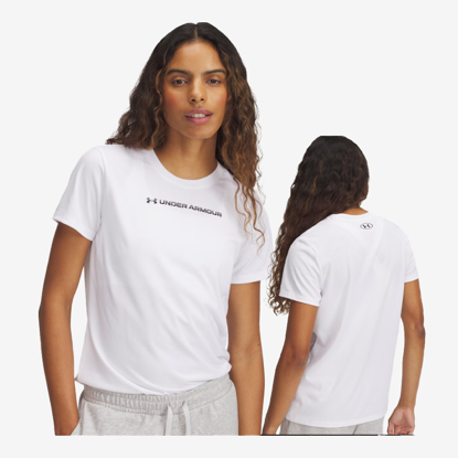 UNDER ARMOUR ž majica 1389726-100 TECH PTH GRAPHIC white black