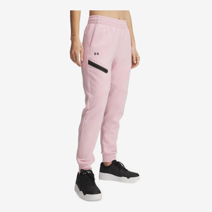 UNDER ARMOUR ž hlače 1379846-647 UNSTOPPABLE FLEECE JOGGERS prime pink