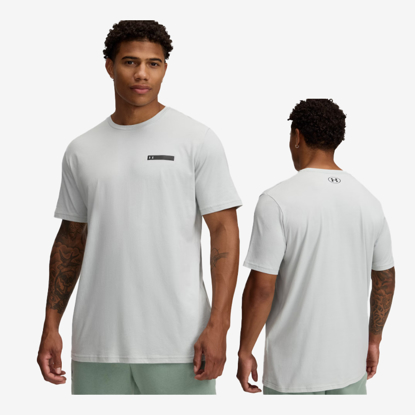 UNDER ARMOUR m majica 1390203-377 STRIP LOGO SHORT SLEEVES hydro green black