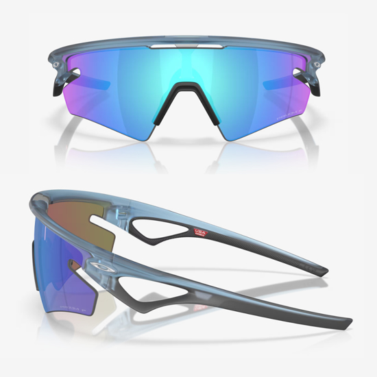 OAKLEY športna očala 9499-03 SPHAERA SLASH matte transparent Stonewash Prizm Sapphire Polarized