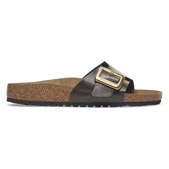 BIRKENSTOCK natikači 1029481 CATALINA LUXE BUCKLE -narrow- graceful licorice