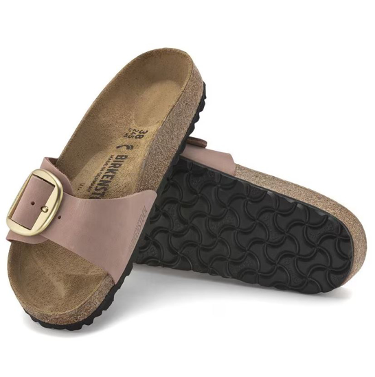 BIRKENSTOCK natikači 1024039 MADRID BIG BUCKLE - narrow - old rose