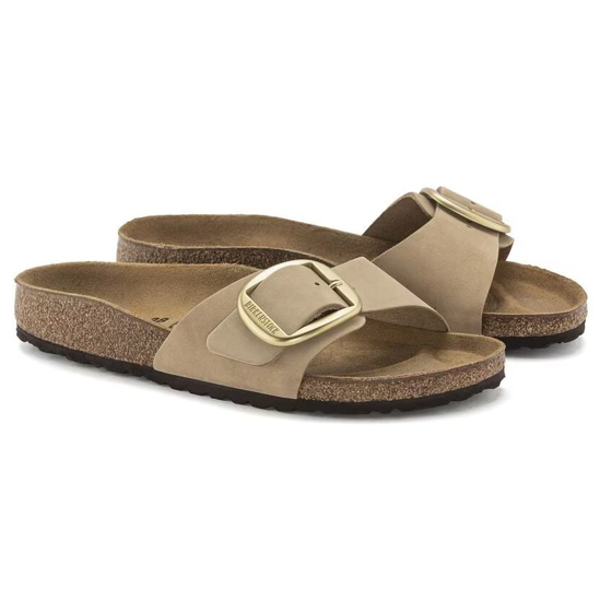 BIRKENSTOCK natikači 1024009 MADRID BIG BUCKLE -narrow - sandcastle